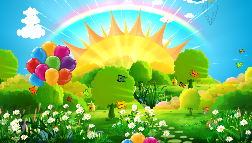 Cartoon Field Butterfly Balloon Children's Day Background Video Template,  Download And Customize - Lovepik