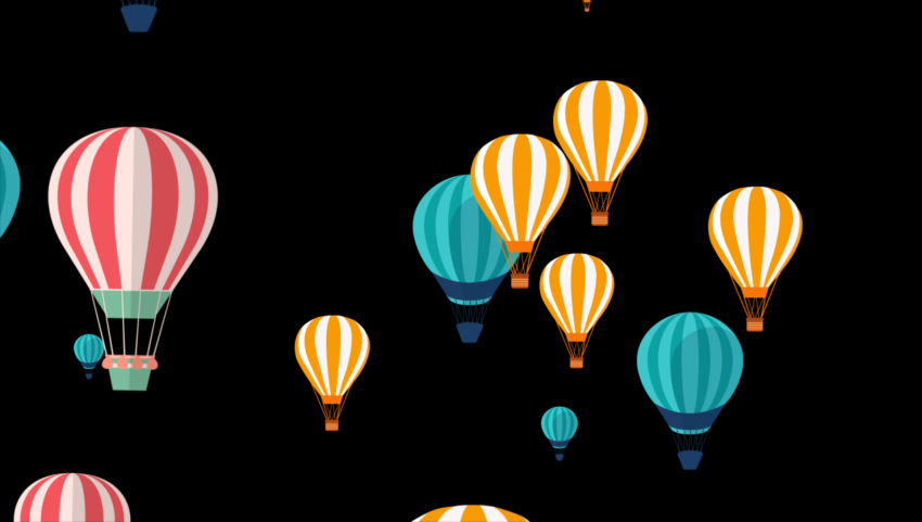 Cartoon Hot Air Balloon Rising Animation Video Template, Download And  Customize - Lovepik