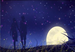 Dating Couple Under The Moon Video Template, Download And Customize -  Lovepik